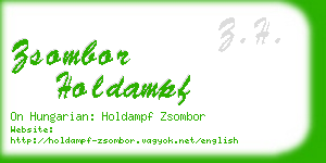 zsombor holdampf business card